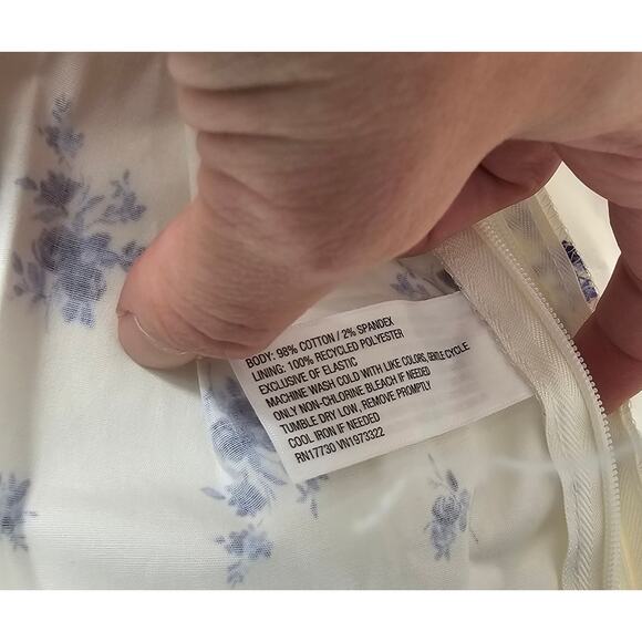 NWT XXL floral milkmaid crop peasant midi top long sleeve cottagecore coquette - Picture 6 of 10